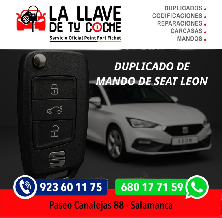 Mando llave SEAT LEON