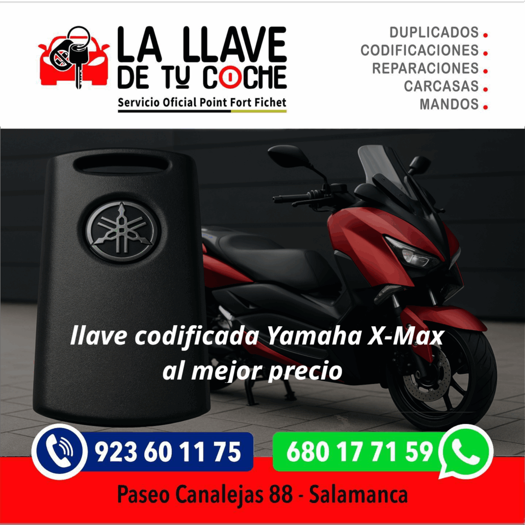 llave codificada yamaha xmax