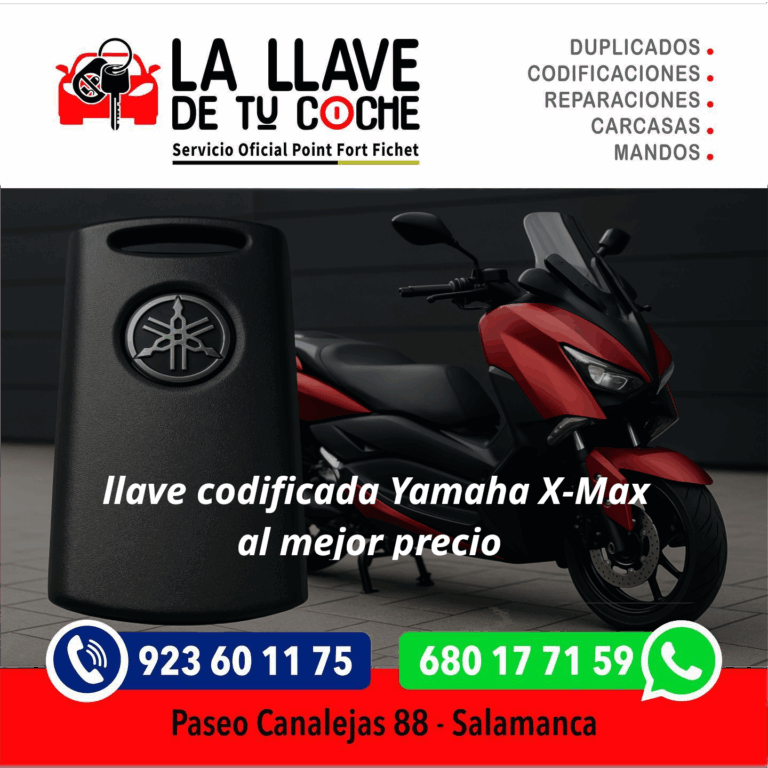 llave codificada yamaha xmax