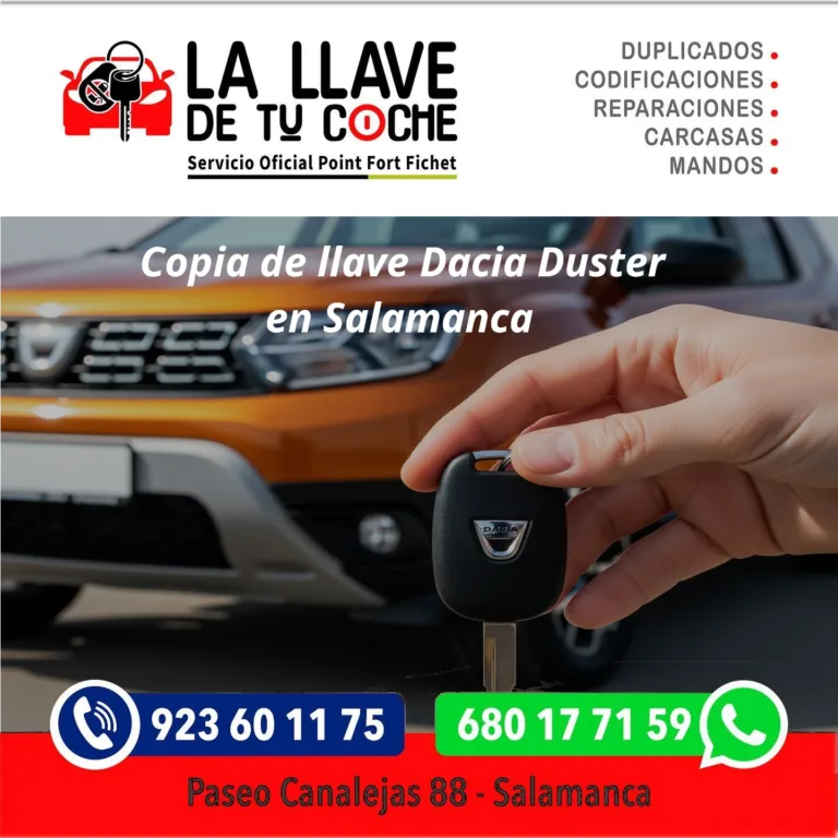 copia de llave Dacia Duster