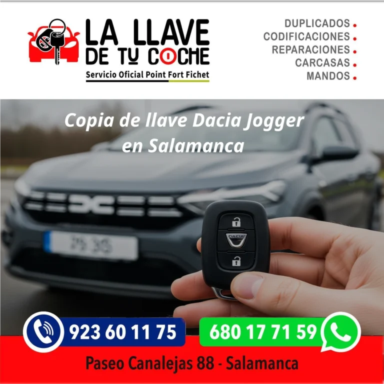 copia de llave de dacia jogger