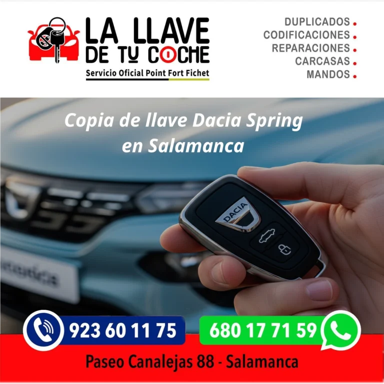 copia de llave dacia spring