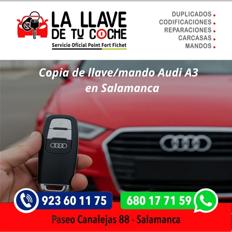 Llaves Audi A3 Salamanca