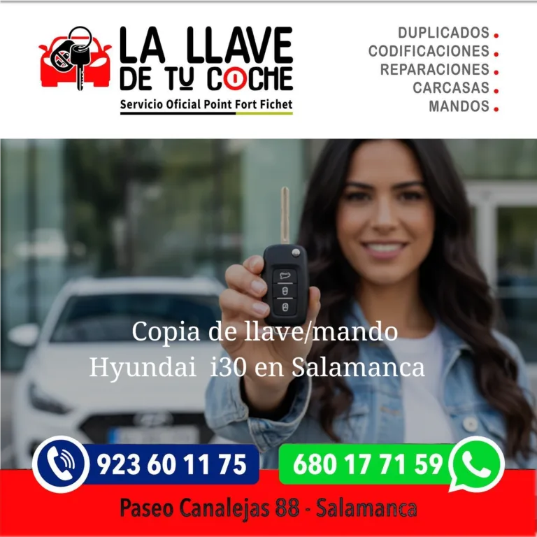 copia llave mando de hyundai i30