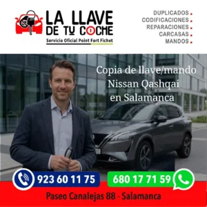 Copia de Llave Nissan Qashqai en Salamanca